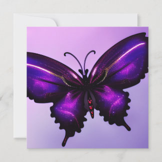 Big Purple Butterfly Card