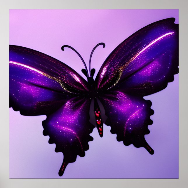 Big Purple Butterfly Poster (Front)