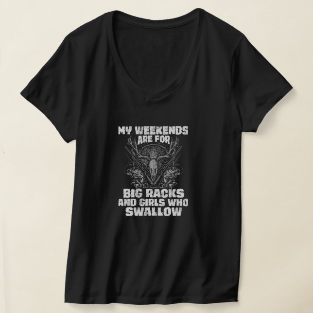 Big Racks And Girls Who Swallow T-Shirt (Laydown)
