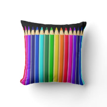 Big Rainbow Colored Crayon (Pencil) Design
