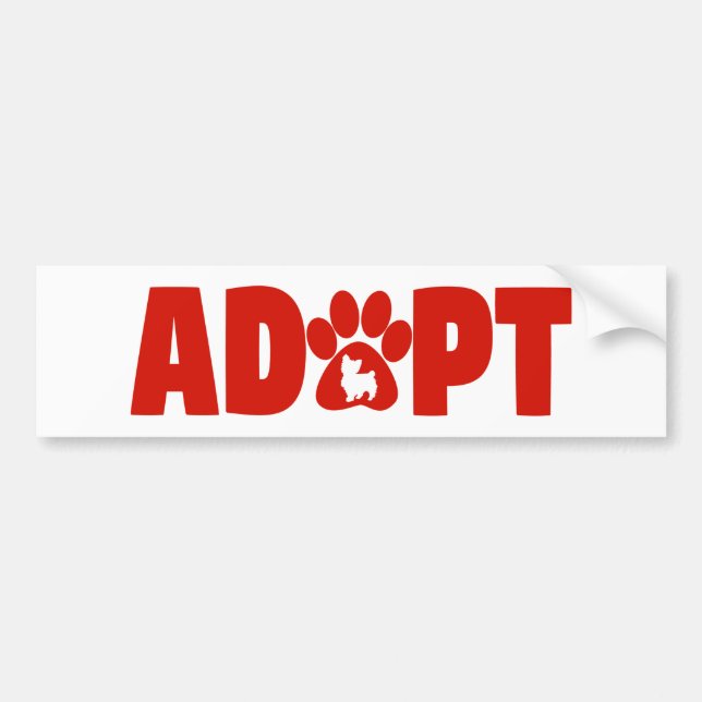 Big Red Adopt Bumper Sticker (Front)