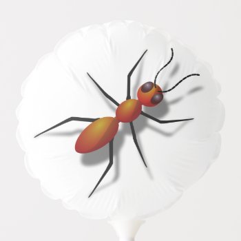 Big Red Ant Balloon by GigaPacket at Zazzle