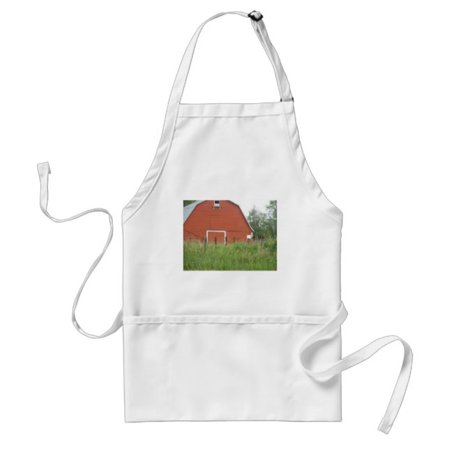 Big Red Barn Adult Apron (Front)