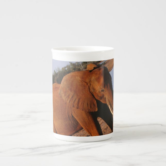 Big Red Bone China Mug (Front)