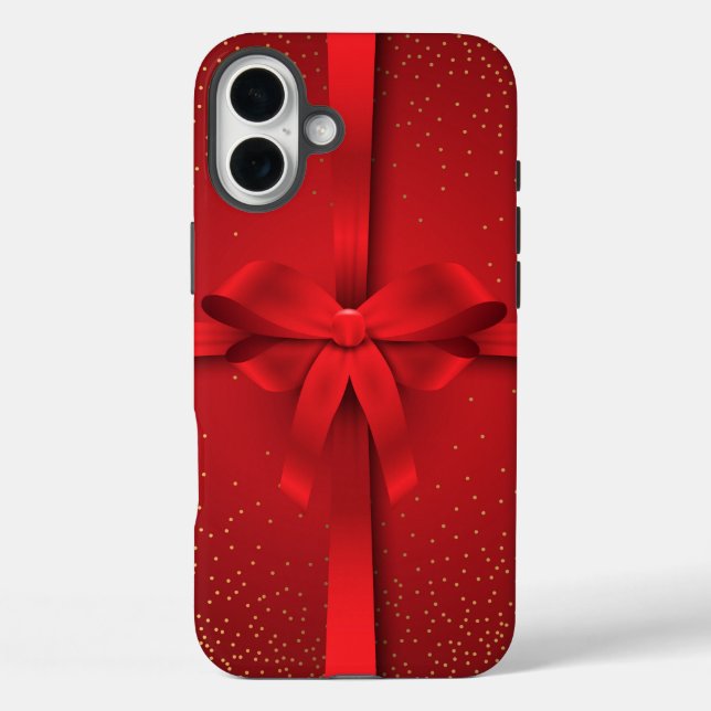 Big Red Bow Christmas Holidays Gift Case-Mate iPhone Case (Back)