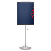 Big Red Crab Back to School Dorm Essentials Table Lamp (Left)