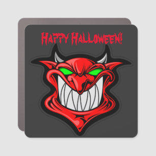 Big Red Devil Halloween Car Magnet
