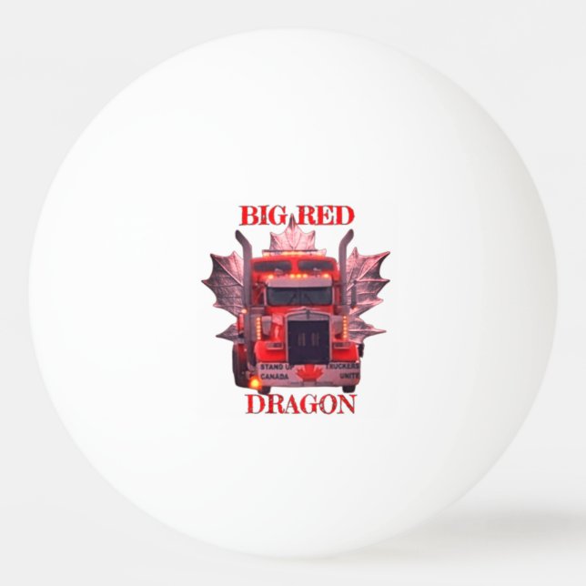 BIG RED DRAGON PING PONG BALL (Front)