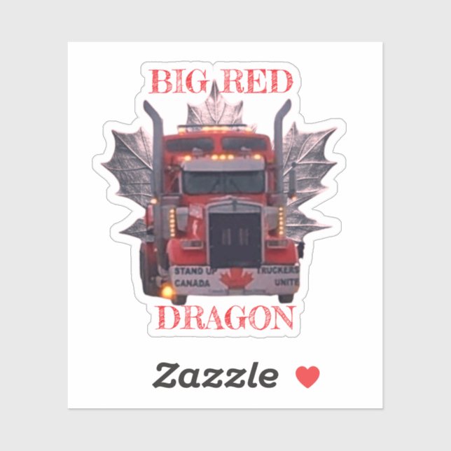 BIG RED DRAGON STICKER (Sheet)