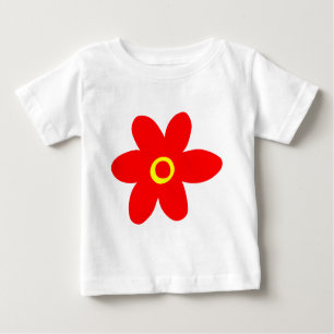 Big Red Flower Baby T-Shirt