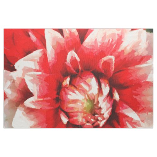 Big red flower fabric