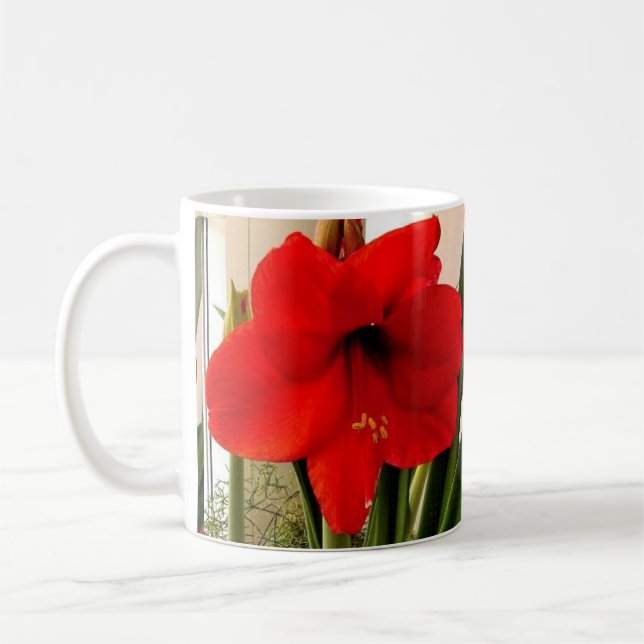 BIG RED FLOWER mug (Left)