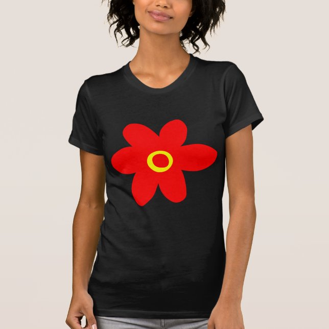 Big Red Flower T-Shirt (Front)