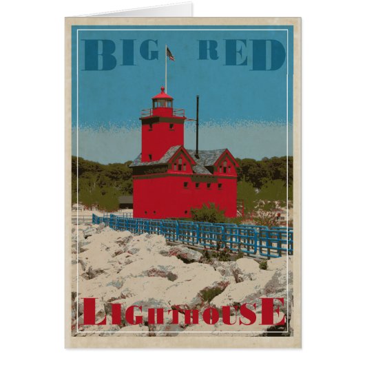 Big Red from the Pier Cards (Front)