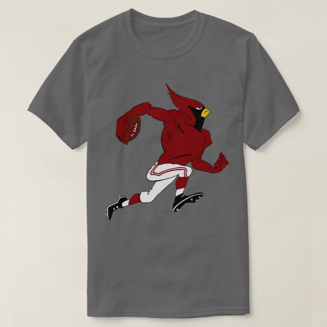 Big Red Grid Bird T-Shirt (Design Front)