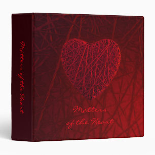 Big Red Heart binder