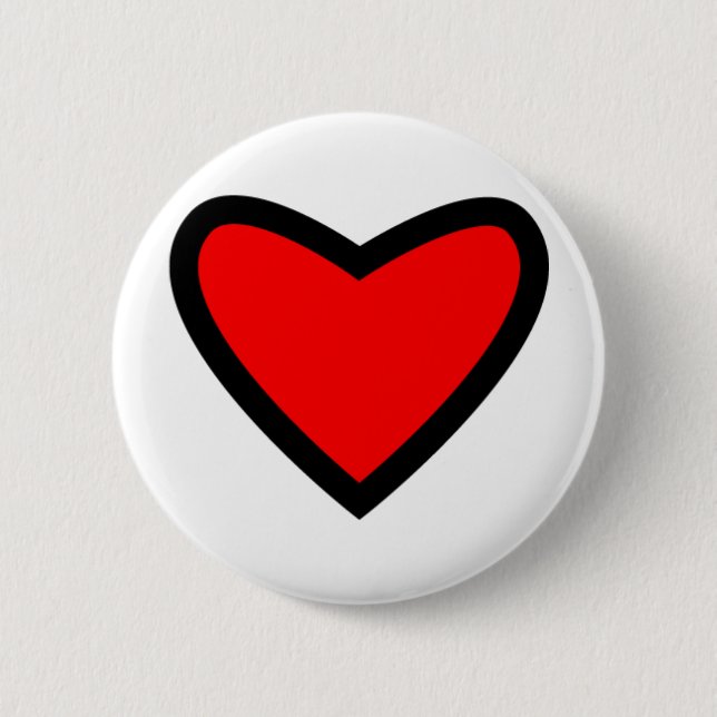 Big Red Heart Button (Front)
