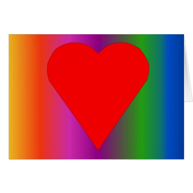Big Red Heart Cards (Front Horizontal)