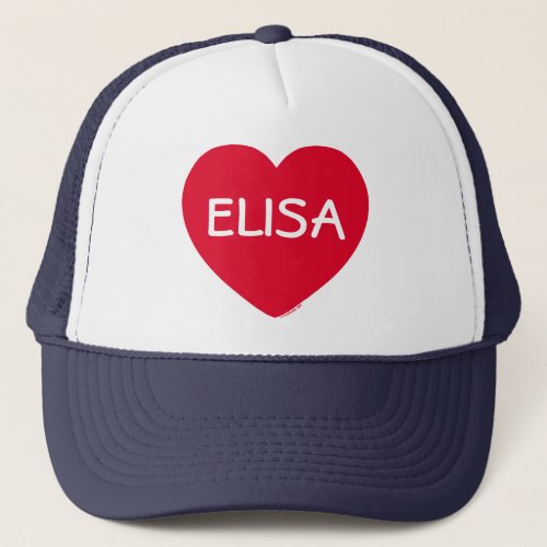 Big Red Heart Customizable Hat