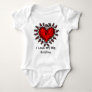 Big Red Heart I Love My Big Brother Baby T Baby Bodysuit