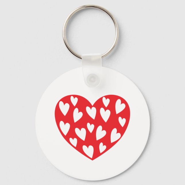 Big Red Heart Keychain (Front)