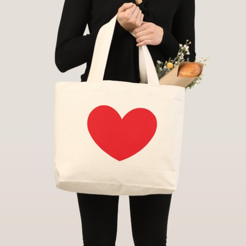 Big Red Heart Large Tote Bag