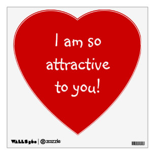 Big Red Heart Love Crush_So Attractive Wall Sticker