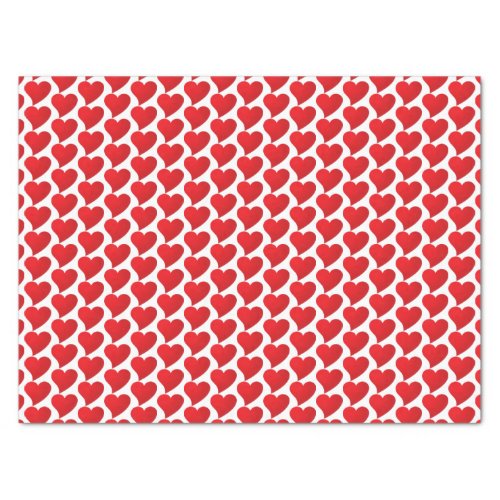 Big Red Heart Love white Valentines day gift Tissue Paper