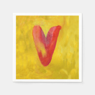 Big Red Heart Napkins