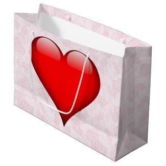 Big Red Heart Pink Valentine's Day