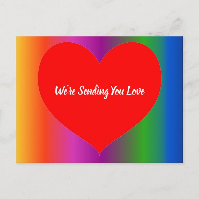 Big Red Heart Postcard (Front)