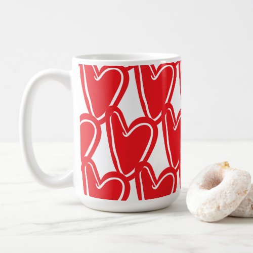 Big Red Hearts Paper cup