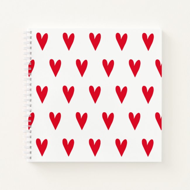 Big Red Hearts Pattern