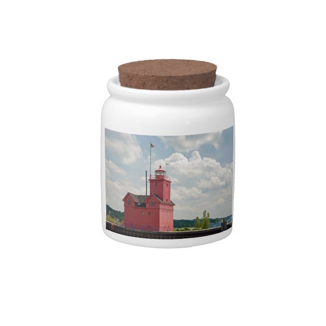 Big Red Lighthouse Candy Jar (Front)