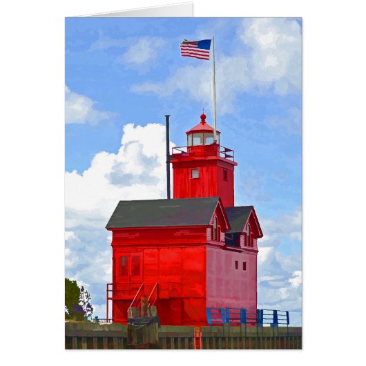 Big Red Lighthouse Cards (Front)