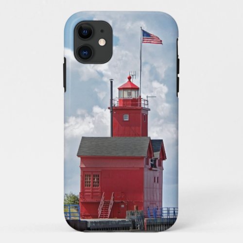 Big Red Lighthouse iPhone 11 Case