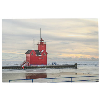 Big Red Lighthouse Metal Print