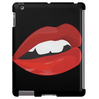 Big Red Lips Mwah iPad, Barely There Case