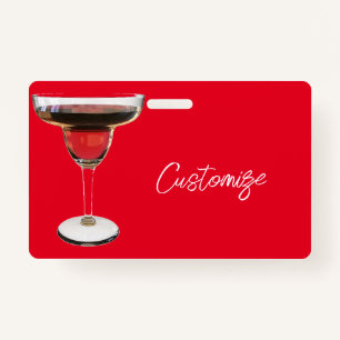 Big Red Margarita Cocktail Drink Thunder_Cove Badge