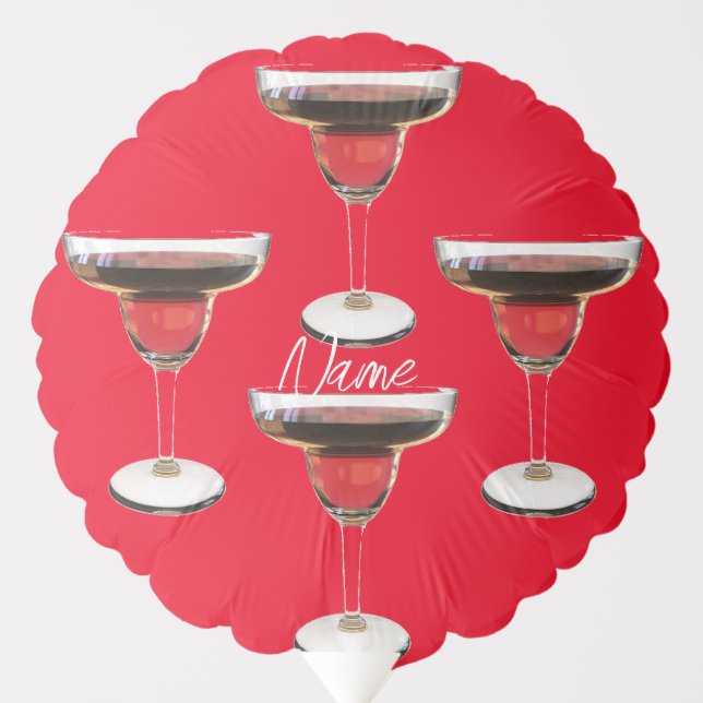 Big Red Margarita Cocktail Drink Thunder_Cove  Balloon (Front)