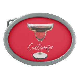 Big Red Margarita Cocktail Drink Thunder_Cove Belt Buckle