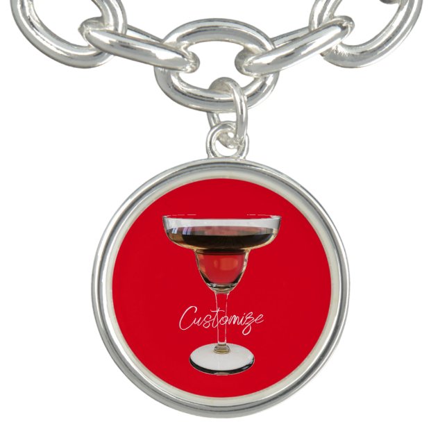 Big Red Margarita Cocktail Drink Thunder_Cove Bracelet (Design)