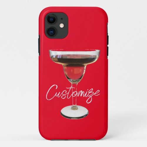 Big Red Margarita Cocktail Drink Thunder_Cove  iPhone 11 Case