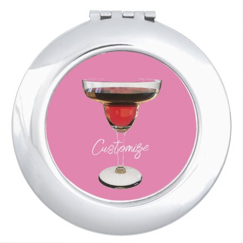 Big Red Margarita Cocktail Drink Thunder_Cove  Compact Mirror