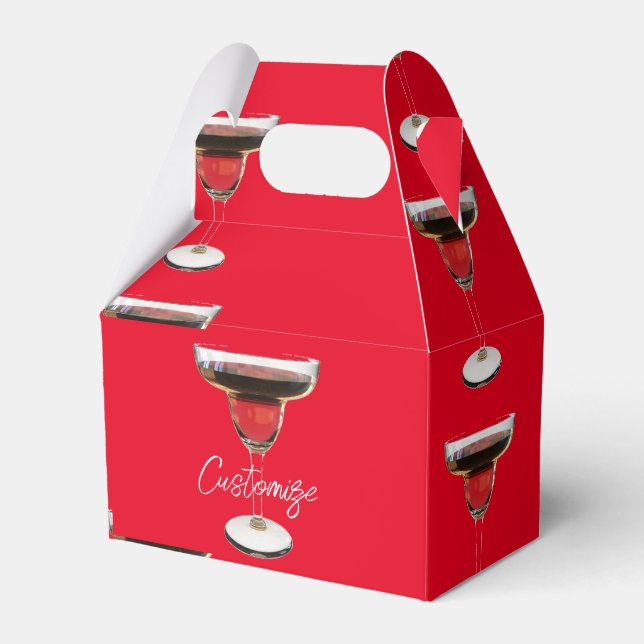 Big Red Margarita Cocktail Drink Thunder_Cove Favor Boxes (Front Side)