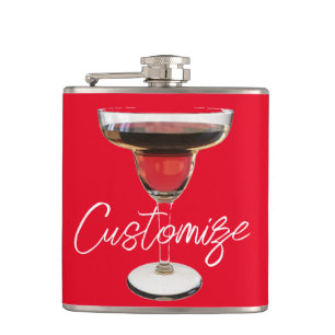 Big Red Margarita Cocktail Drink Thunder_Cove Flask