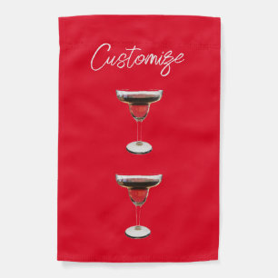 Big Red Margarita Cocktail Drink Thunder_Cove Garden Flag