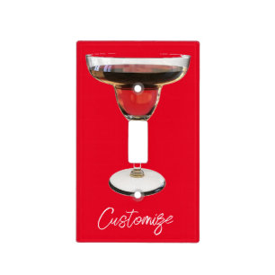 Big Red Margarita Cocktail Drink Thunder_Cove Light Switch Cover