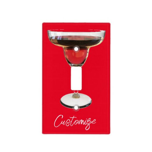 Big Red Margarita Cocktail Drink Thunder_Cove Light Switch Cover