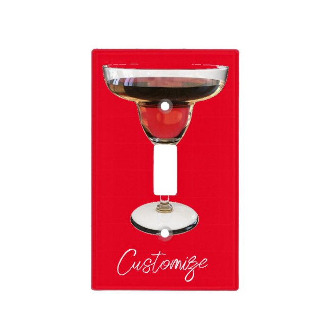 Big Red Margarita Cocktail Drink Thunder_Cove Light Switch Cover (Front)